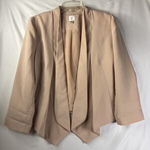 Lauren Conrad Open Front Blazer Size 14 Pink Womens Malibu Doll